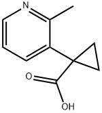 1-(2-甲基吡啶-3-基)环丙烷-1-羧酸 结构式