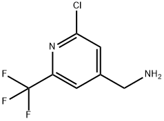 2-氯-4-氨甲基-6-三氟甲基吡啶 结构式