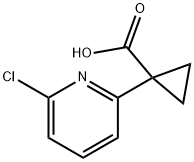 1-(6-CHLOROPYRIDIN-2-YL)CYCLOPROPANE-1-CARBOXYLIC ACID 结构式