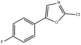 2-氯-5-(4-氟苯基)噁唑 结构式