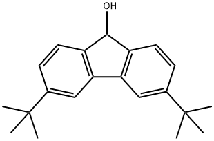 9H-Fluoren-9-ol, 3,6-bis(1,1-dimethylethyl)- 结构式