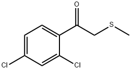 Ethanone, 1-(2,4-dichlorophenyl)-2-(methylthio)- 结构式