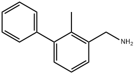 (2-甲基-[1,1'-联苯]-3-基)甲胺 结构式