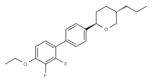 2-(4'-乙氧基-2',3'-二氟-[1,1'-联苯]-4-基)-5-丙基四氢-2H-吡喃 结构式