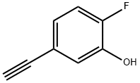 5-乙炔基-2-氟苯酚 结构式