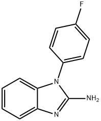 1H-Benzimidazol-2-amine, 1-(4-fluorophenyl)- 结构式