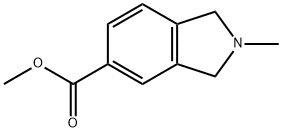 1H-Isoindole-5-carboxylic acid, 2,3-dihydro-2-methyl-, methyl ester 结构式