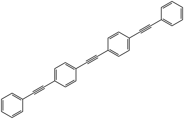 Benzene, 1,1'-(1,2-ethynediyl)bis[4-(2-phenylethynyl)- 结构式