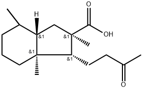 (1R,2R,8aS)-2,4,4,7a-Tetramethyl-1-(3-oxobutyl)-trans-hydrindan-2-carb oxylic acid 结构式