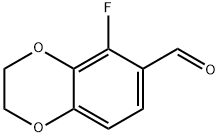 1,4-Benzodioxin-6-carboxaldehyde, 5-fluoro-2,3-dihydro- 结构式