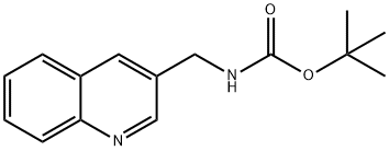 Carbamic acid, N-(3-quinolinylmethyl)-, 1,1-dimethylethyl ester 结构式