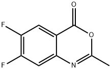 4H-3,1-Benzoxazin-4-one, 6,7-difluoro-2-methyl- 结构式