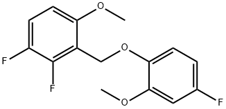 Benzene, 1,2-difluoro-3-[(4-fluoro-2-methoxyphenoxy)methyl]-4-methoxy- 结构式