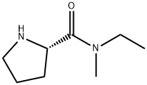2-Pyrrolidinecarboxamide, N-ethyl-N-methyl-, (2S)- 结构式