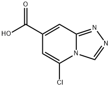 5-氯-[1,2,4]三唑并[4,3-A]吡啶-7-甲酸 结构式