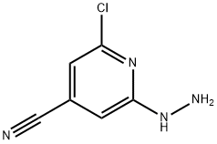2-氯-6-肼基吡啶-4-腈 结构式