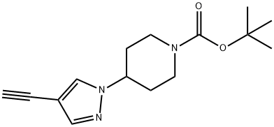 1-Boc-4-(4-ethynyl-1-pyrazolyl)piperidine 结构式