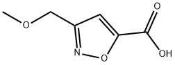 3-(甲氧基甲基)-5-异噁唑羧酸 结构式