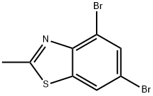 Benzothiazole, 4,6-dibromo-2-methyl- 结构式