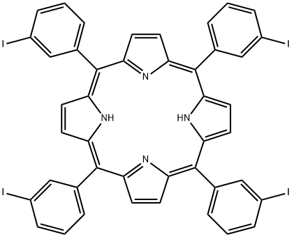 间碘苯四苯基卟吩 结构式