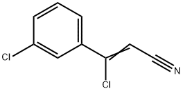 (Z)-3-Chloro-3-(3-chloro-phenyl)-acrylonitrile 结构式