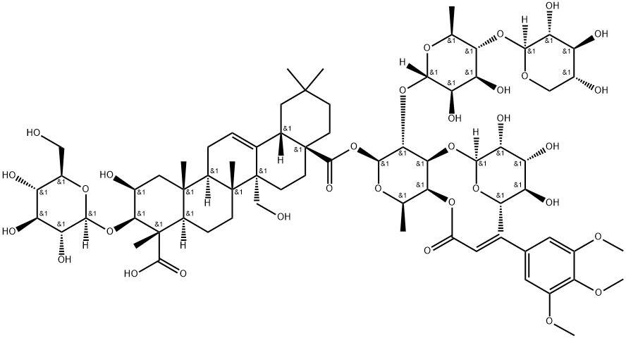 远志皂苷 Z 结构式