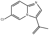 6-氯-3-(丙-1-烯-2-基)咪唑并[1,2-A]吡啶 结构式