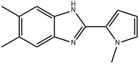 1H-Benzimidazole, 5,6-dimethyl-2-(1-methyl-1H-pyrrol-2-yl)- 结构式