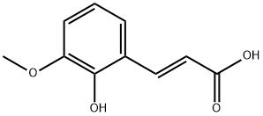 3-甲氧基-2-羟基肉桂酸 结构式