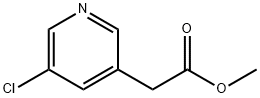 2-(5-氯吡啶-3-基)乙酸甲酯 结构式