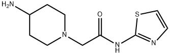 1-Piperidineacetamide, 4-amino-N-2-thiazolyl- 结构式
