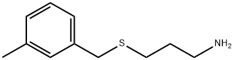 3-((3-甲基苄基)硫代)丙烷-1-胺 结构式