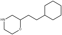 Morpholine,2-(2-cyclohexylethyl)- 结构式