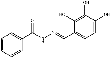 Benzoic acid, (2E)-2-[(2,3,4-trihydroxyphenyl)methylene]hydrazide 结构式