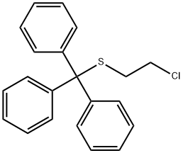 Benzene, 1,1',1''-[[(2-chloroethyl)thio]methylidyne]tris- 结构式