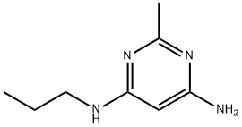 4,6-Pyrimidinediamine, 2-methyl-N4-propyl- 结构式