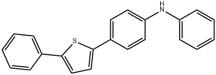 N-phenyl-4-(5-phenyl-2-thienyl)benzenamine 结构式