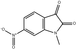 1H-Indole-2,3-dione, 1-methyl-6-nitro- 结构式