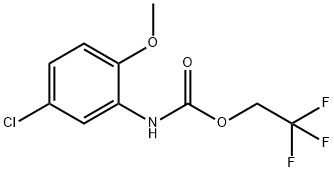 2,2,2-Trifluoroethyl N-(5-Chloro-2-methoxyphenyl)carbamate 结构式