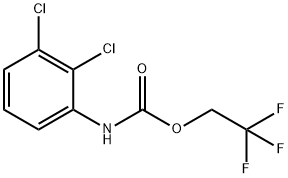 2,2,2-三氟乙基N-(2,3-二氯苯基)氨基甲酸酯 结构式