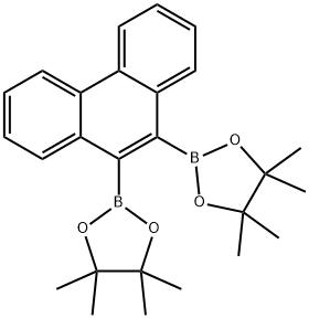 1,3,2-Dioxaborolane, 2,2'-(9,10-phenanthrenediyl)bis[4,4,5,5-tetramethyl- 结构式