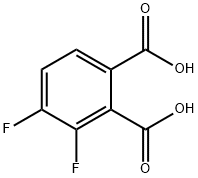 1,2-Benzenedicarboxylic acid, 3,4-difluoro- 结构式