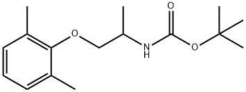 Carbamic acid, N-[2-(2,6-dimethylphenoxy)-1-methylethyl]-, 1,1-dimethylethyl ester 结构式