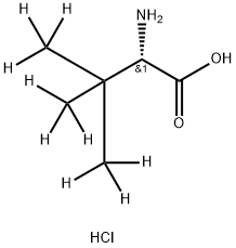 3-甲基-L-缬氨酸-D9盐酸盐 结构式