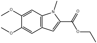 5,6-dimethoxy-1-methyl-1H-indole-2-carboxylic ethyl ester 结构式