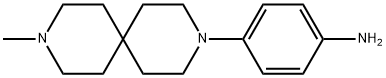 4-(9-Methyl-3,9-diazaspiro[5.5]undec-3-yl)benzenamine 结构式