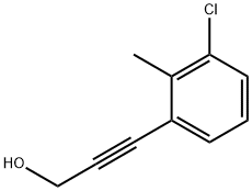 3-(3-氯-2-甲基苯基)丙-2-炔-1-醇 结构式