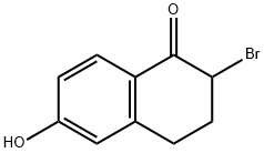 2-溴-3,4-二氢-6-羟基萘-1(2H)-酮 结构式