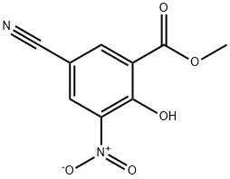 5-氰基-2-羟基-3-硝基苯甲酸甲酯 结构式