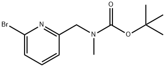 Carbamic acid, N-[(6-bromo-2-pyridinyl)methyl]-N-methyl-, 1,1-dimethylethyl ester 结构式